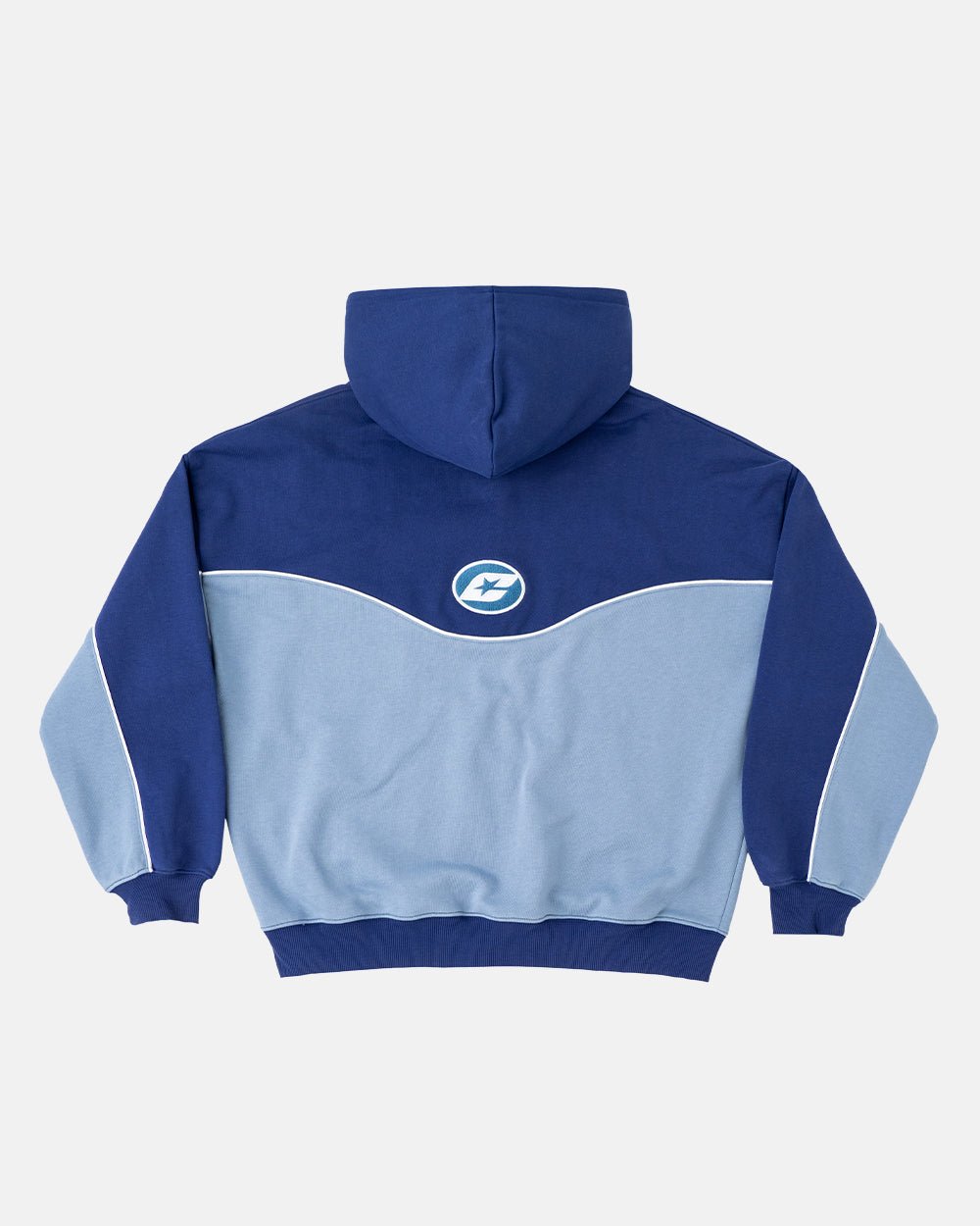 NO RISK ZIP HOODIE BLUE SCALE - COLD CULTURE