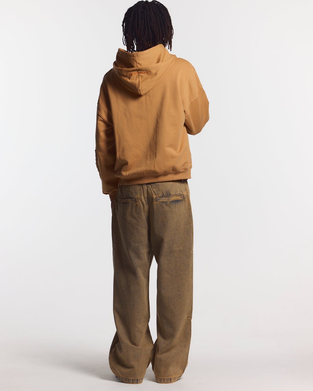 NO RULES ZIP HOODIE LIGHT BROWN - COLD CULTURE