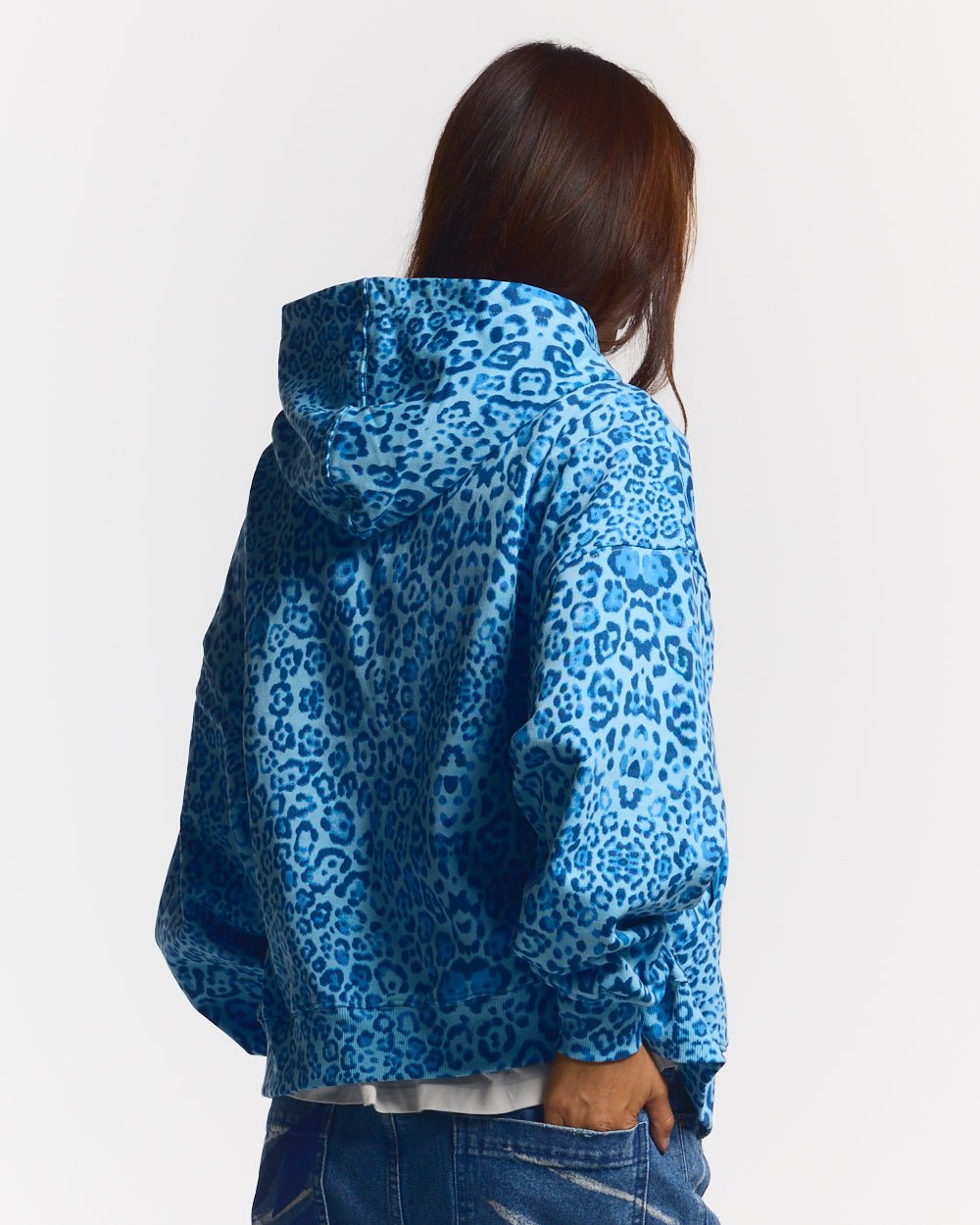 NOCTURNE BEAST ZIP HOODIE BLUE - Cold Culture
