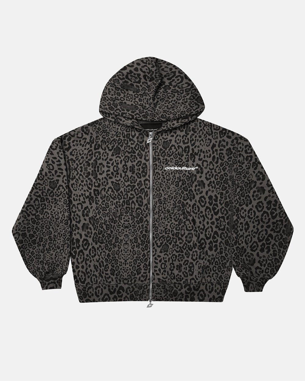 NOCTURNE BEAST ZIP HOODIE DARK GREY - Cold Culture