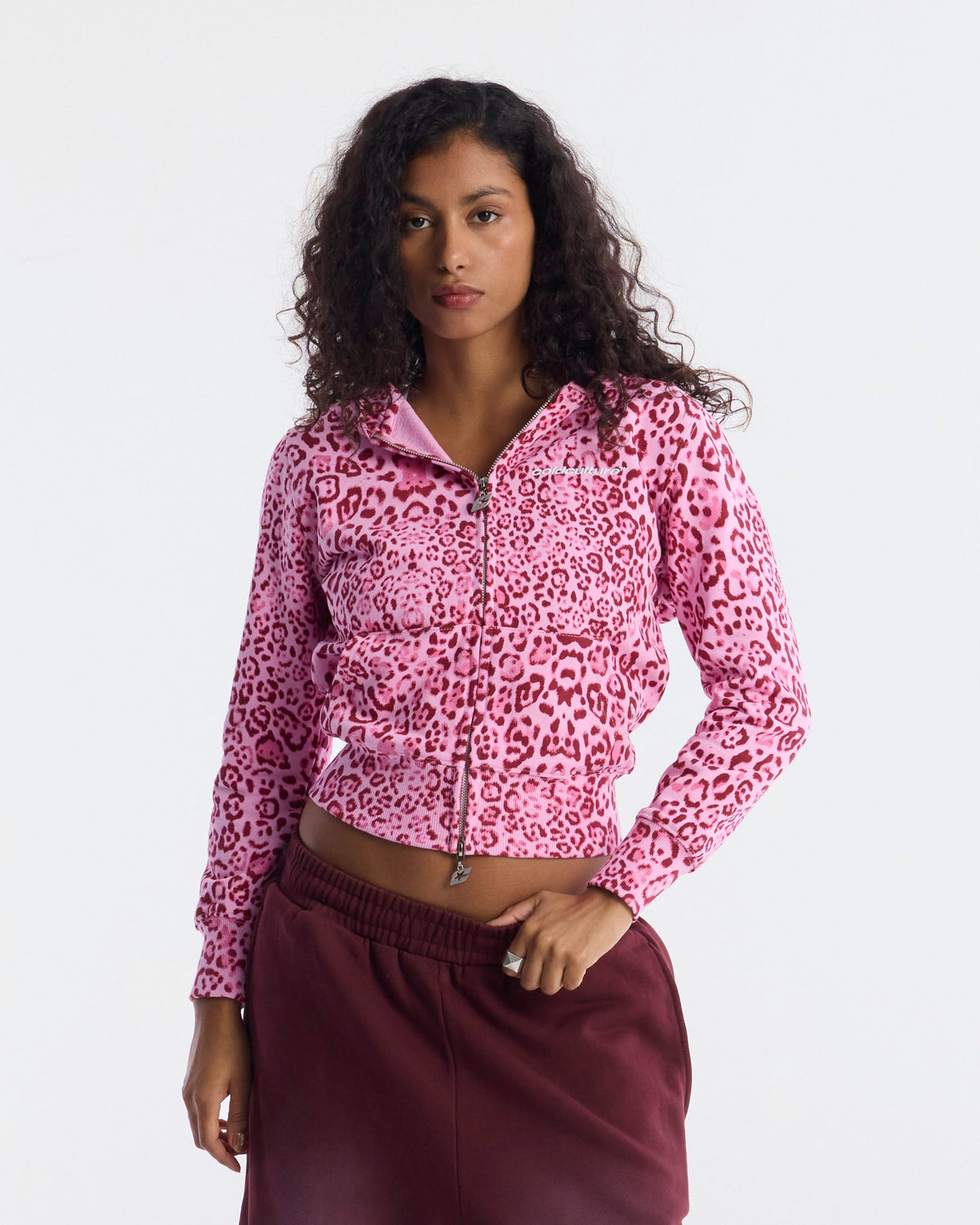 NOCTURNE ZIP HOODIE PINK - Cold Culture