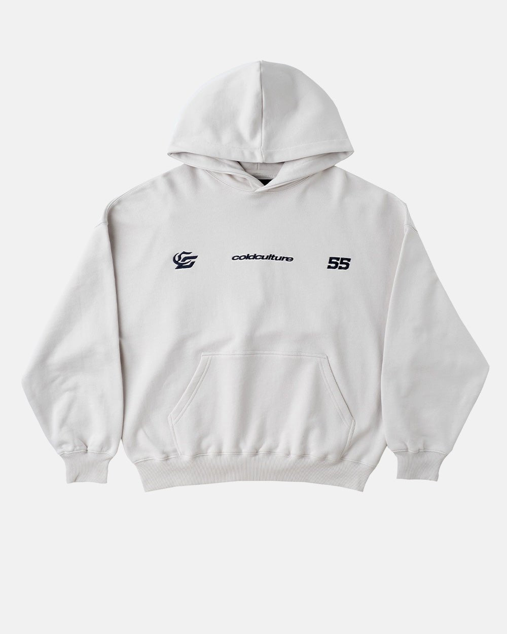 NOVA BEAR HOODIE GREYISH WHITE - COLD CULTURE