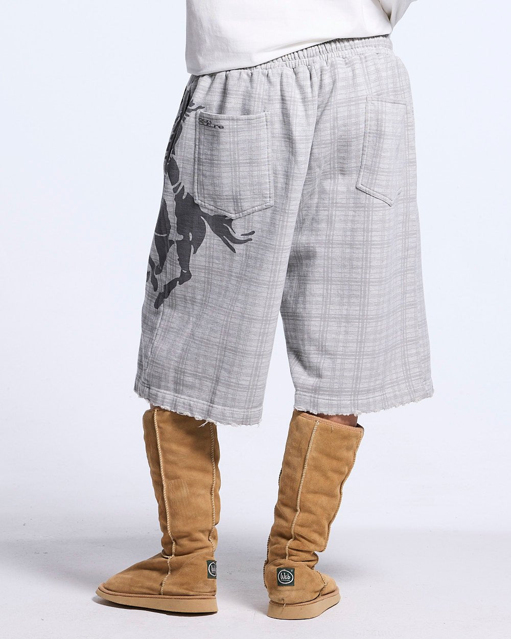 NOVEL SHORT SWEATPANTS GREY - Cold Culture