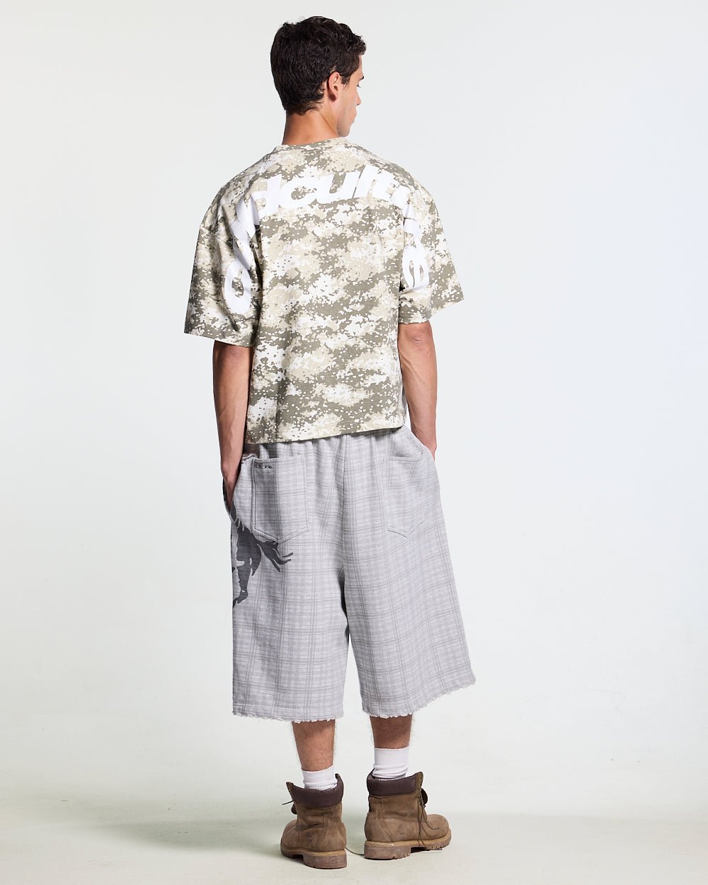 NOVEL SHORT SWEATPANTS GREY - Cold Culture