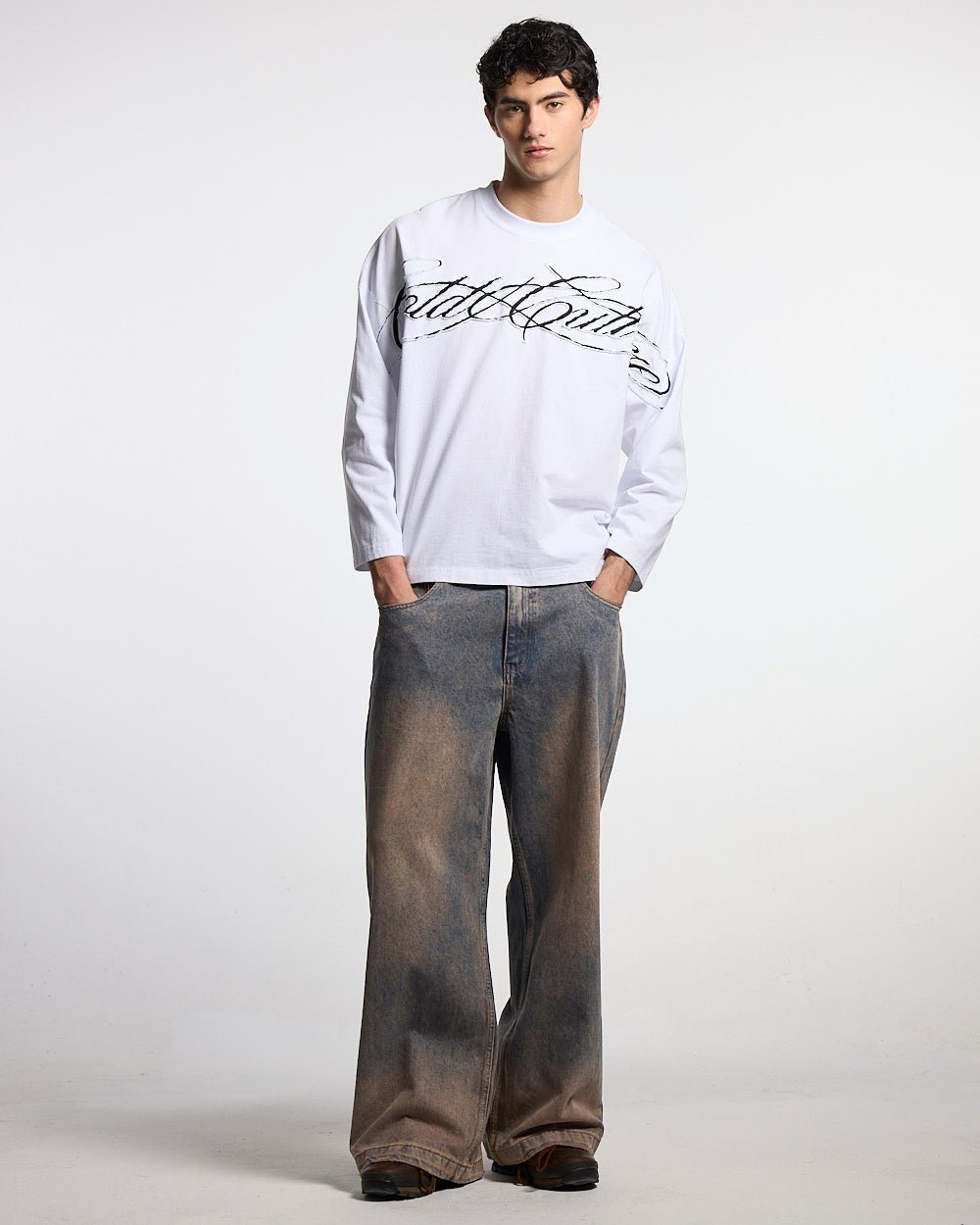 NUMBER 5 V3 DENIM PANTS DARK BLUE - Cold Culture