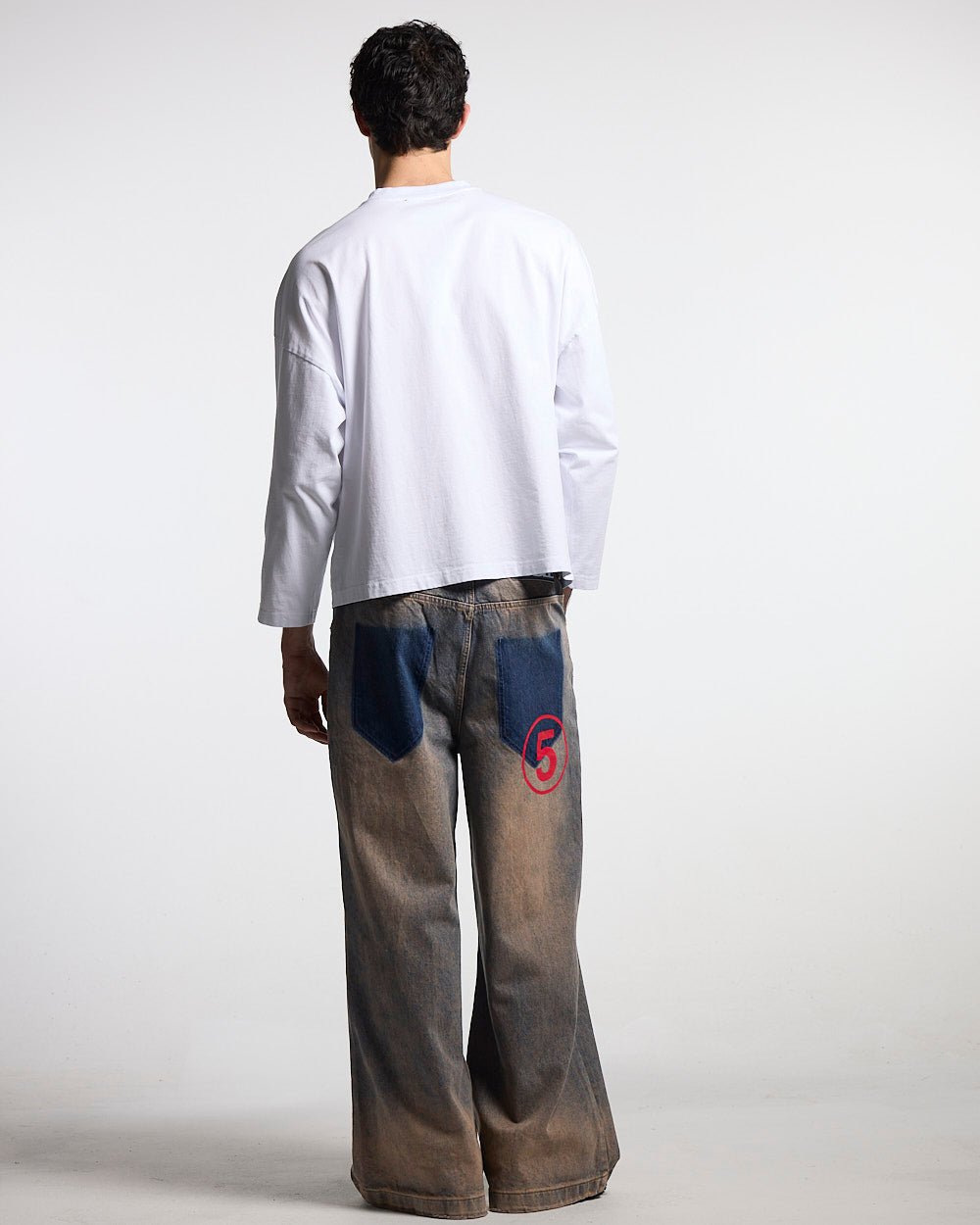 NUMBER 5 V3 DENIM PANTS DARK BLUE - Cold Culture