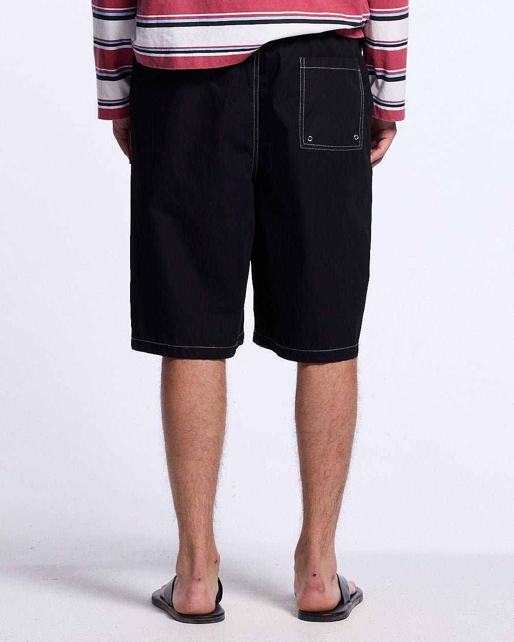 OBSIDIAN SWIMSHORTS BLACK - Cold Culture