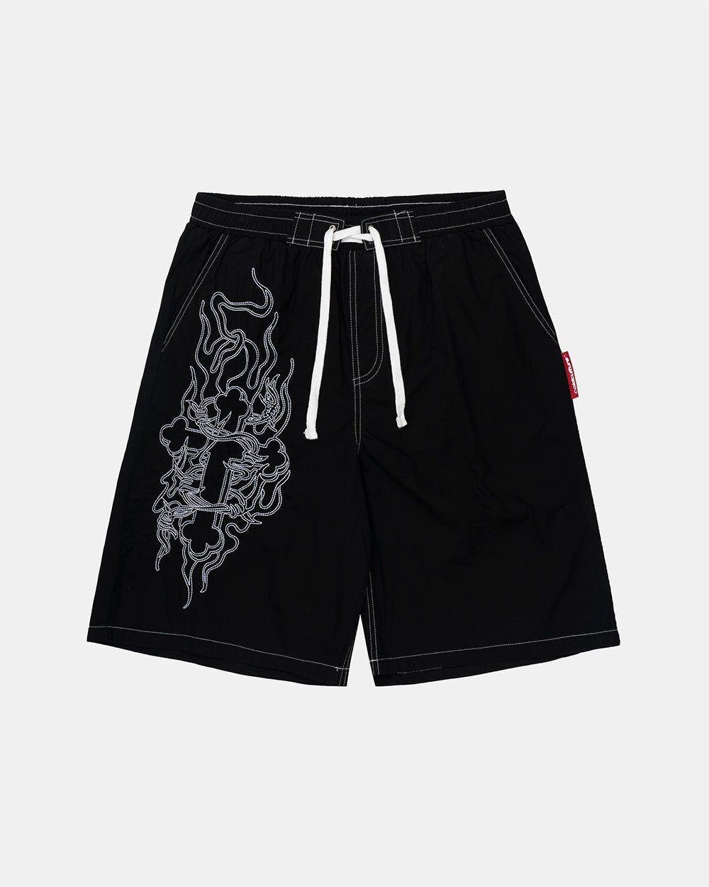 OBSIDIAN SWIMSHORTS BLACK - Cold Culture