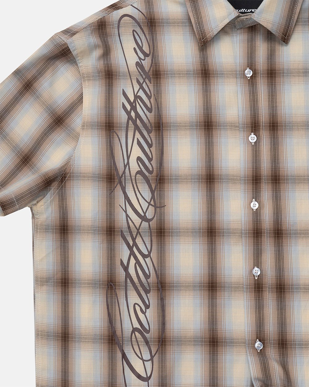 OFFICE SCRIPT SHIRT BEIGE - Cold Culture