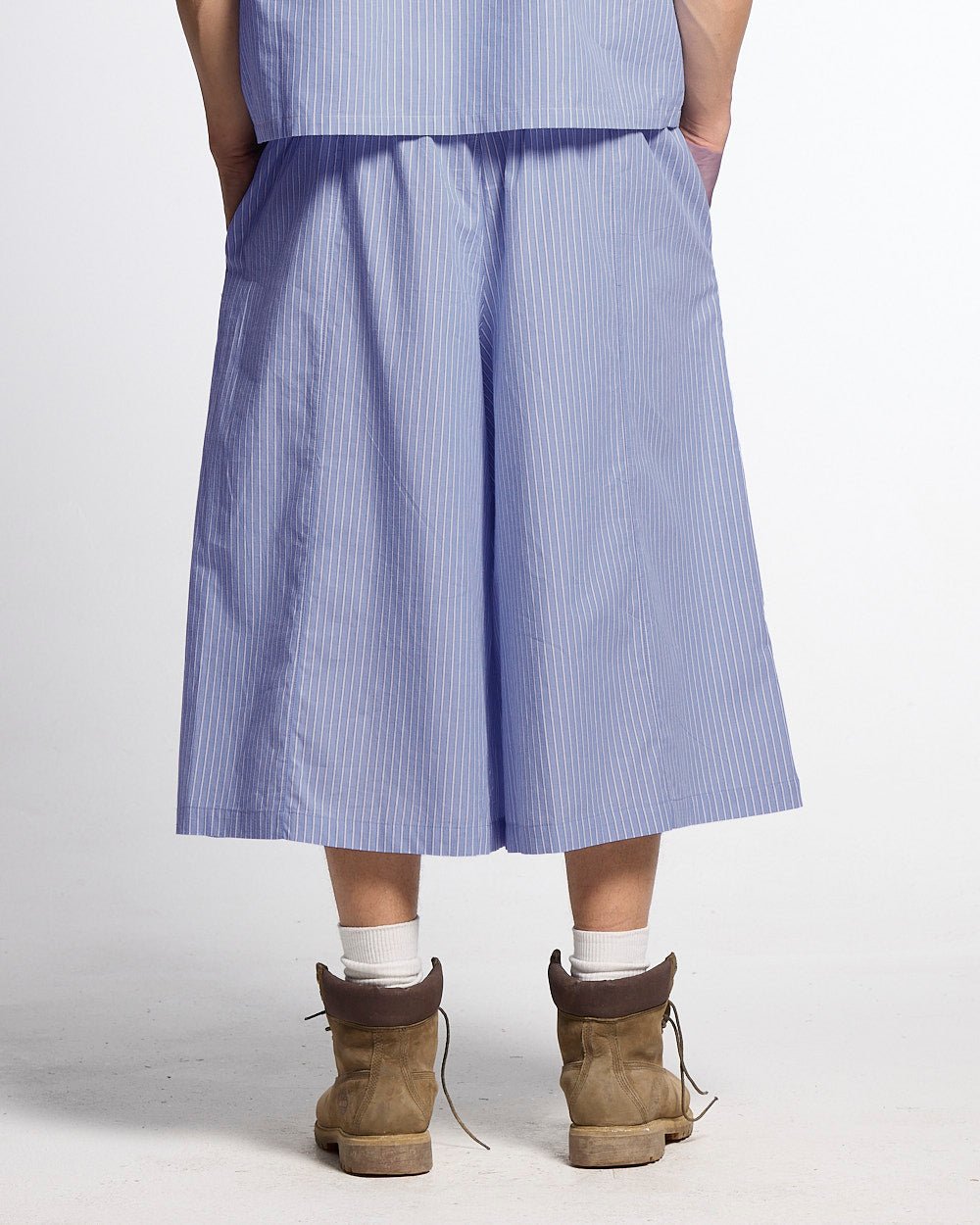 OFFICE SCRIPT SHORTS BLUE - Cold Culture