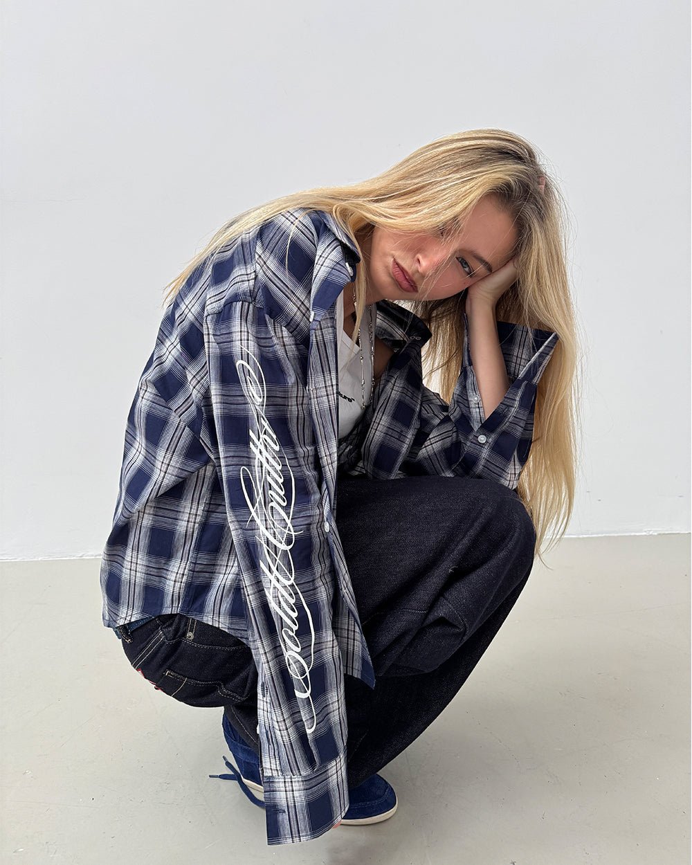 ON MY WAY LONGSLEEVE SHIRT BLUE - Cold Culture