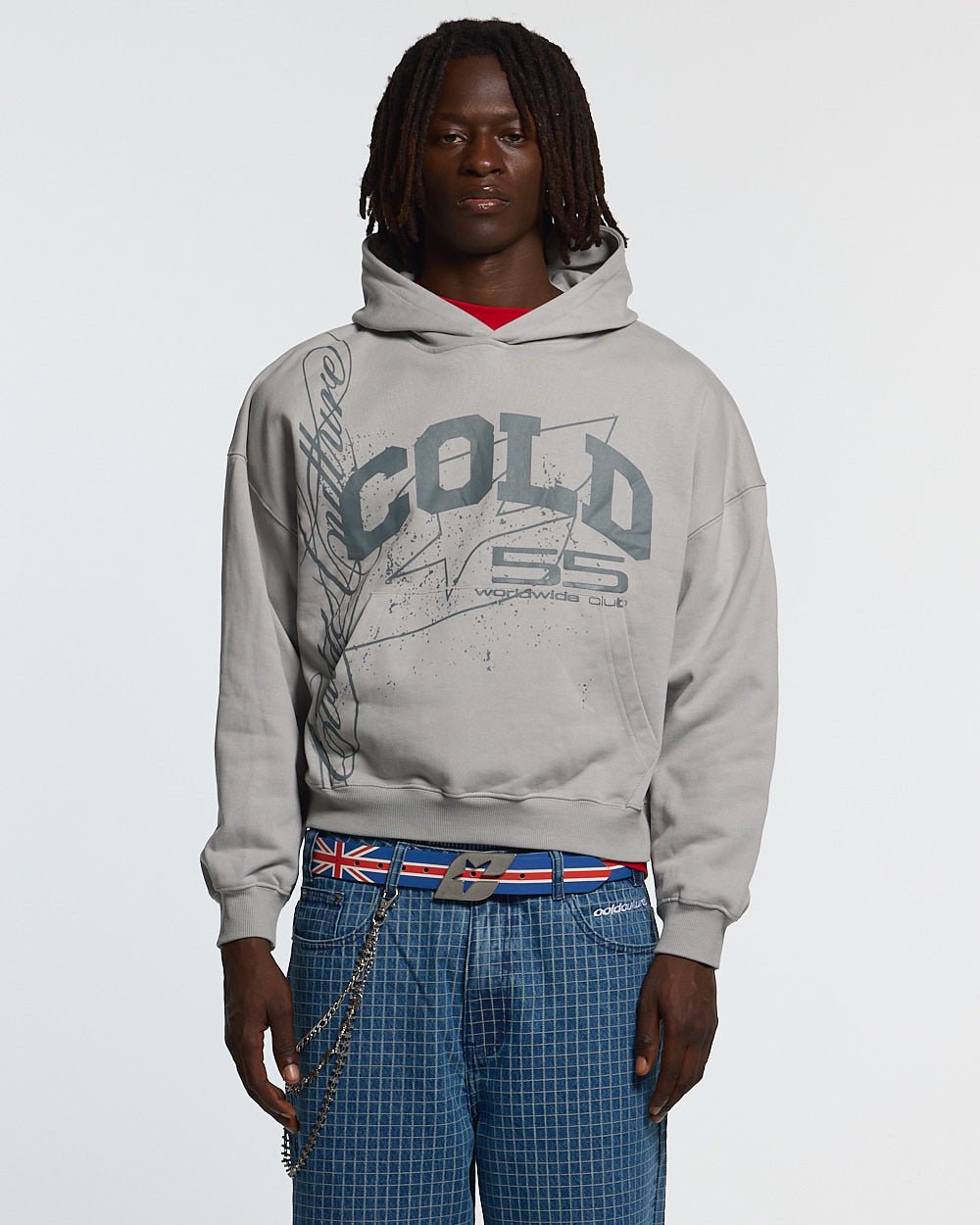 ON ROAD HOODIE GREY & GREEN - Cold Culture