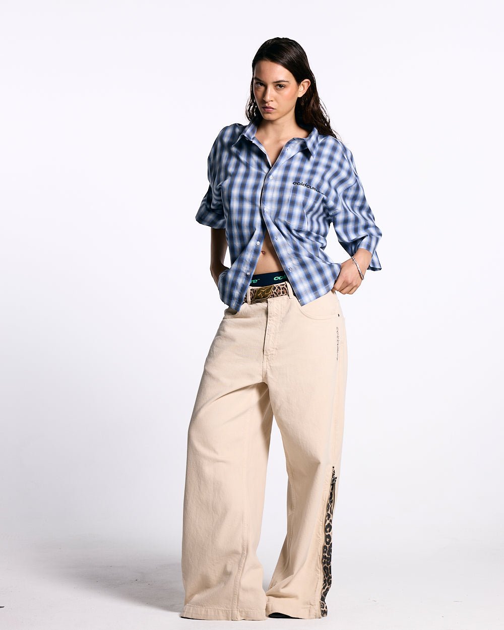 ONE POCKET SHIRT BLURRED BLUE - COLD CULTURE