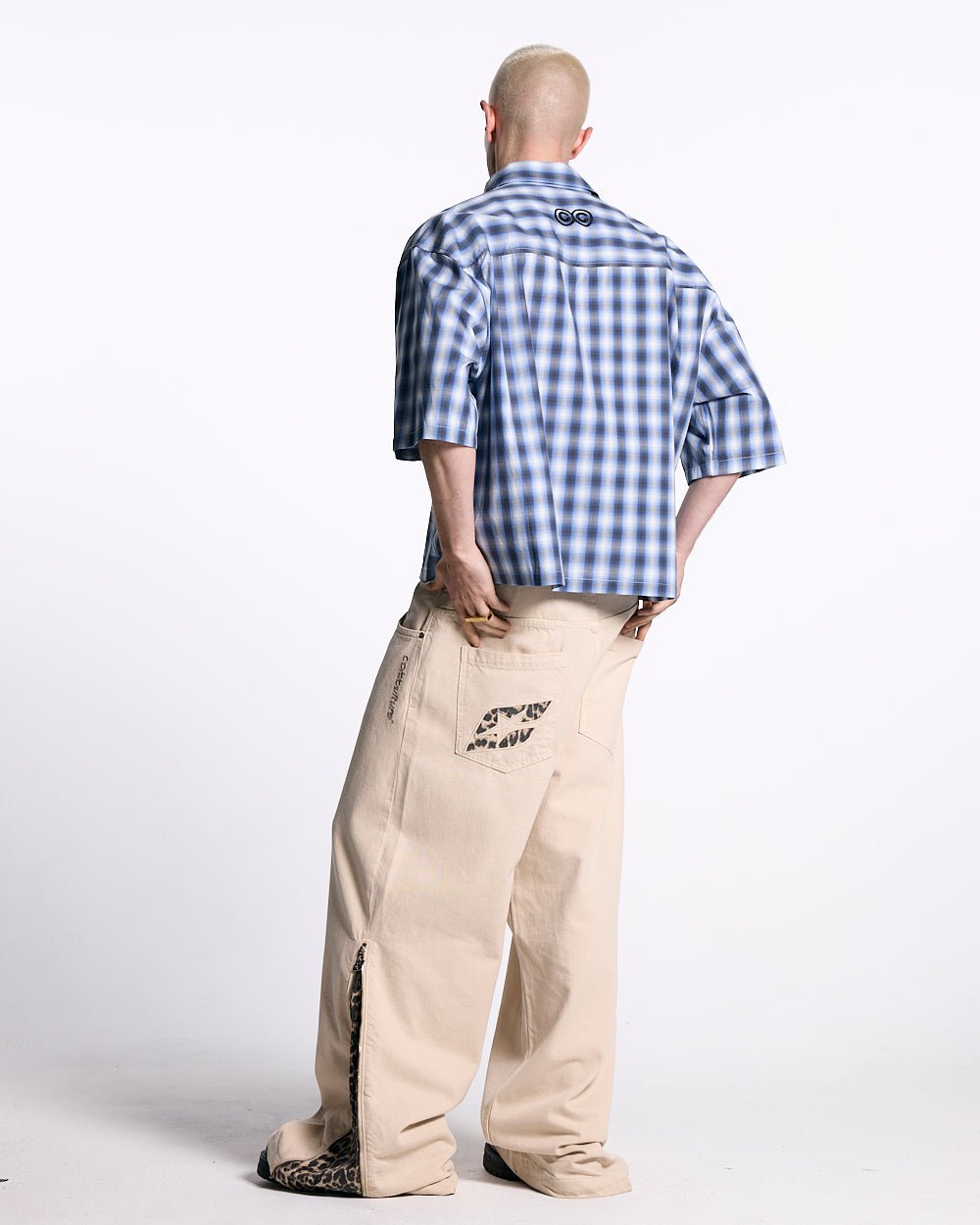 ONE POCKET SHIRT BLURRED BLUE - COLD CULTURE