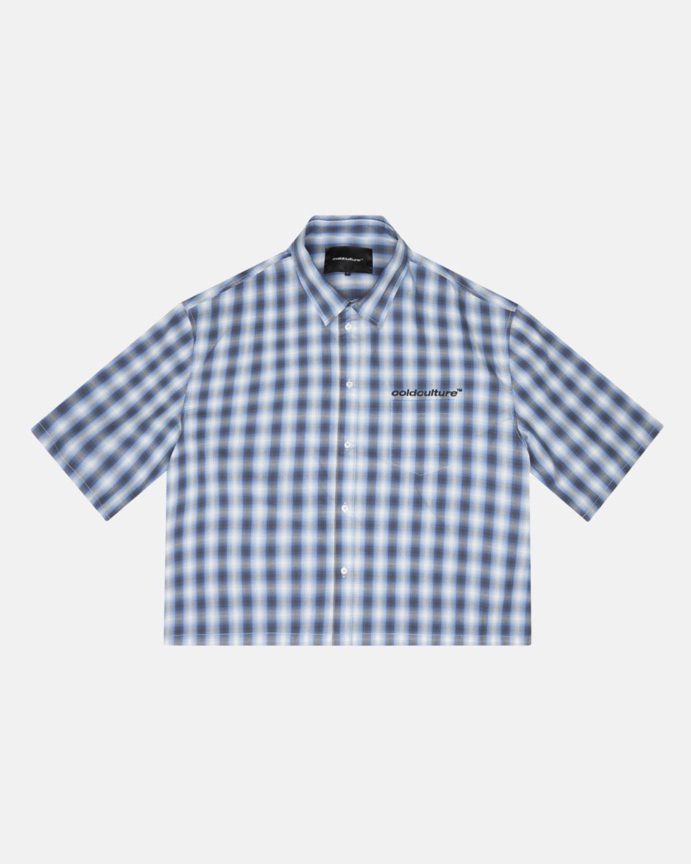 ONE POCKET SHIRT BLURRED BLUE - COLD CULTURE
