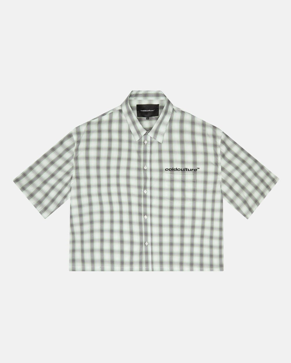 ONE POCKET SHIRT BLURRED GREEN - COLD CULTURE