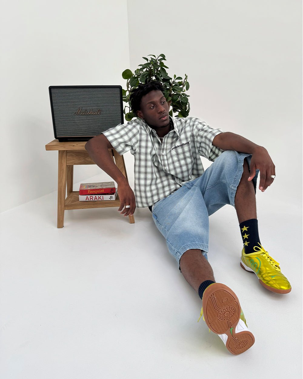 ONE POCKET SHIRT BLURRED GREEN - COLD CULTURE