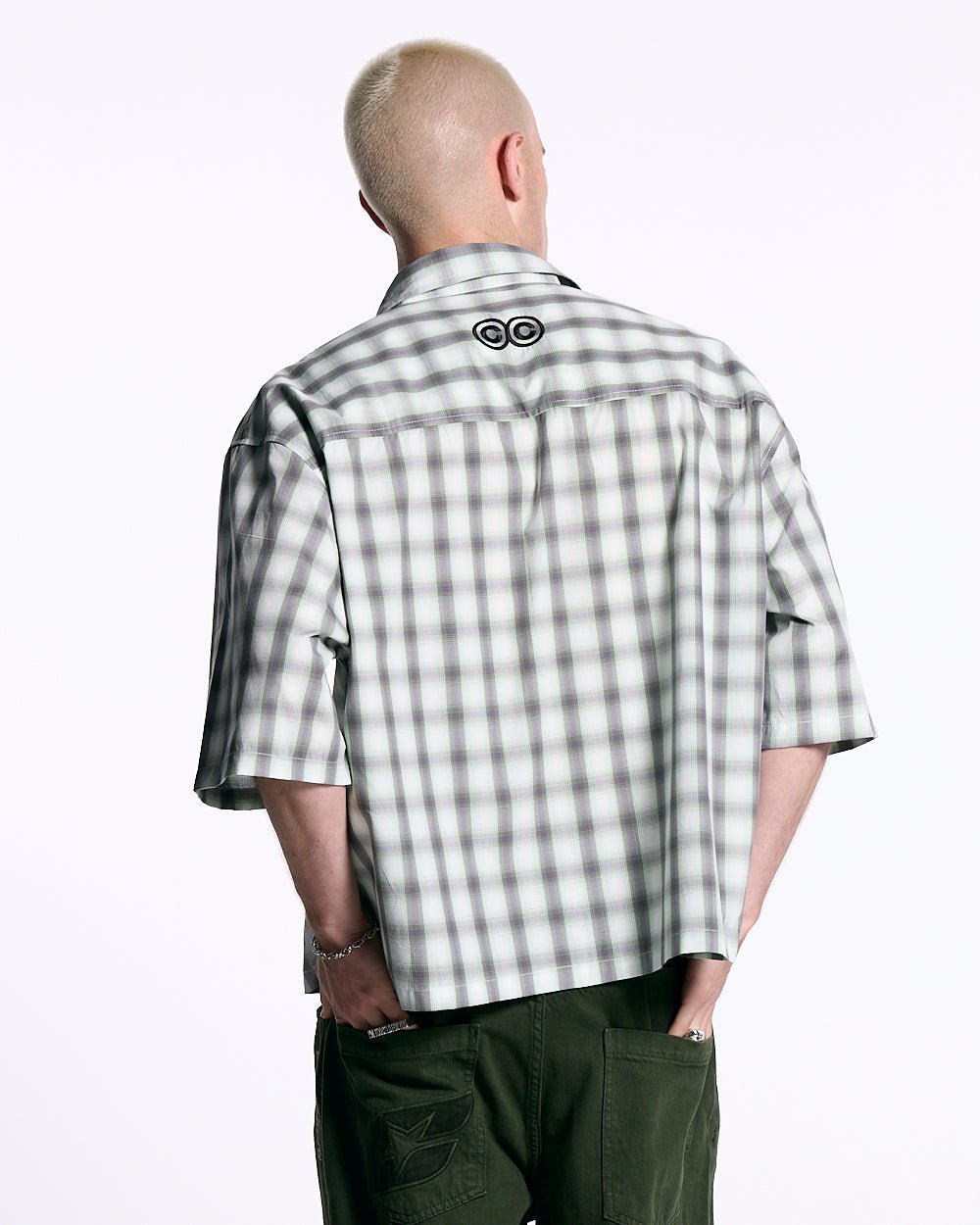 ONE POCKET SHIRT BLURRED GREEN - COLD CULTURE