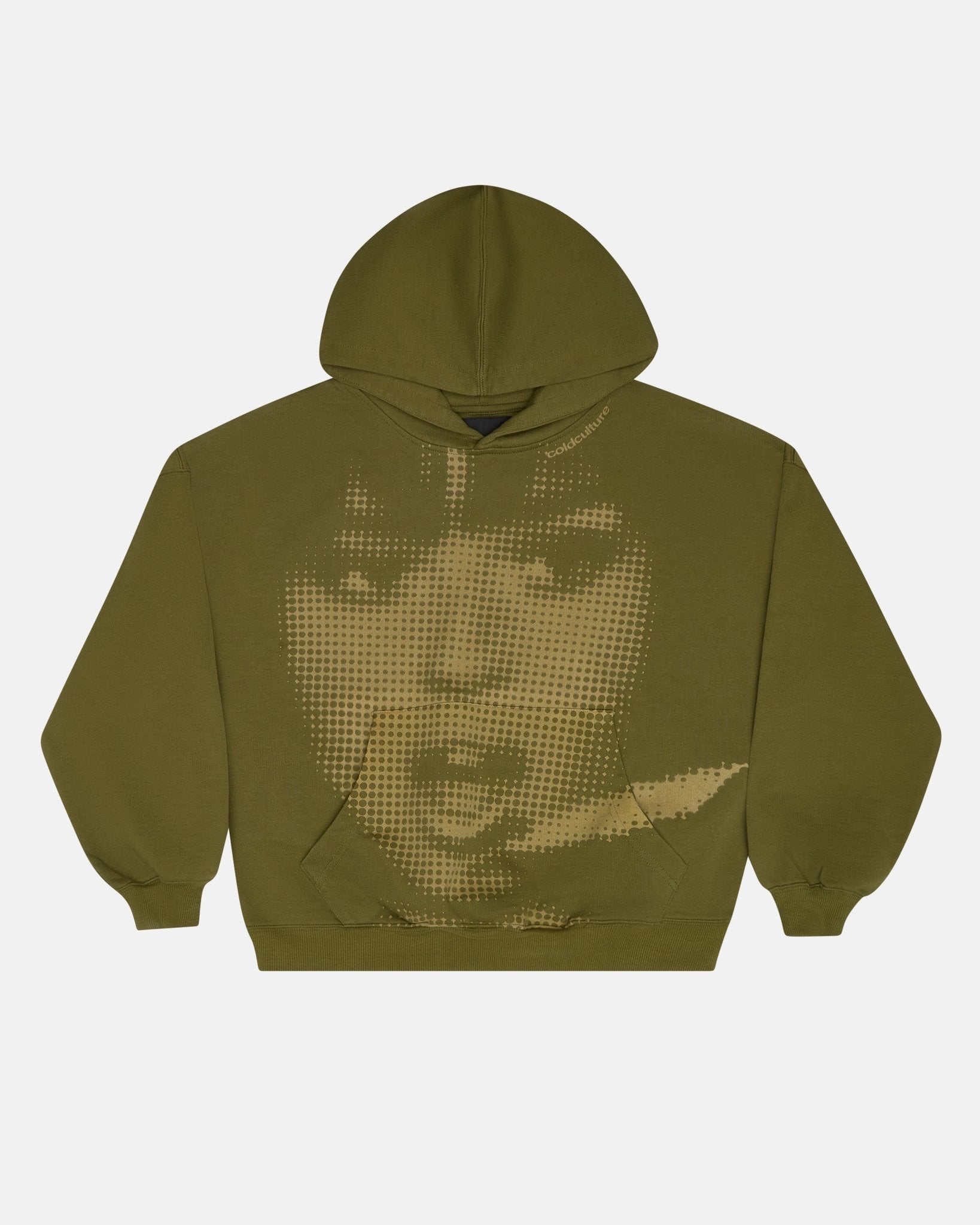 OOPS! HOODIE DARK GREEN - Cold Culture