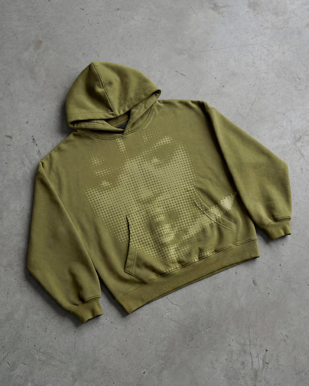 OOPS! HOODIE DARK GREEN - Cold Culture