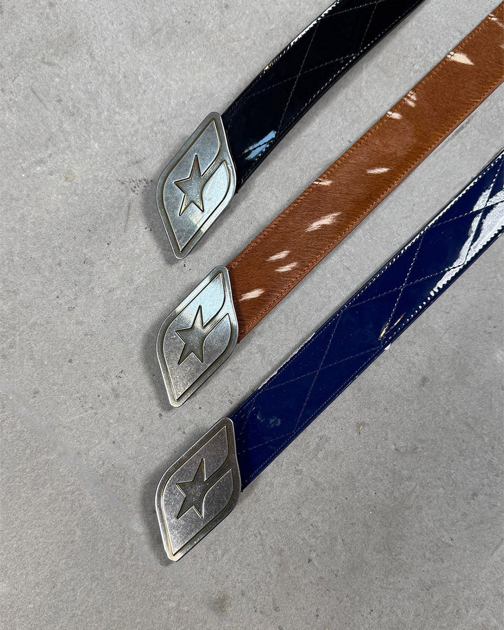 ORIGINAL BELT GLOOSY DARK BLUE - Cold Culture