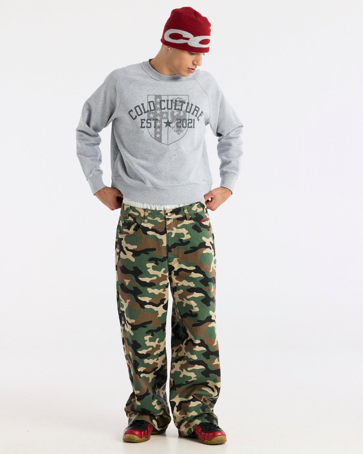 OUTLAW CREWNECK HEATHER GREY - Cold Culture