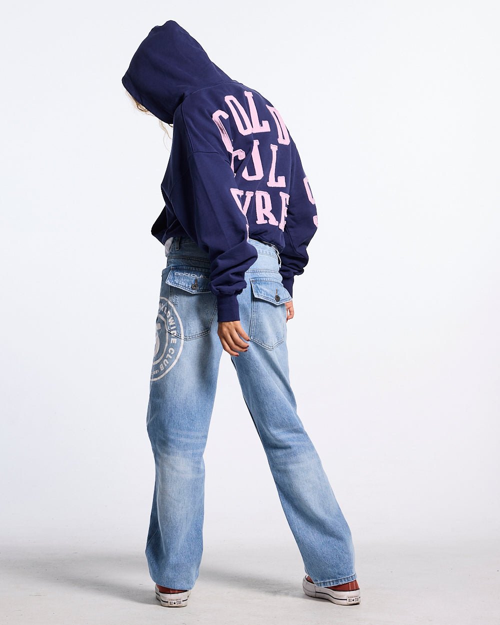 OVERTAKE HOODIE NAVY - Cold Culture