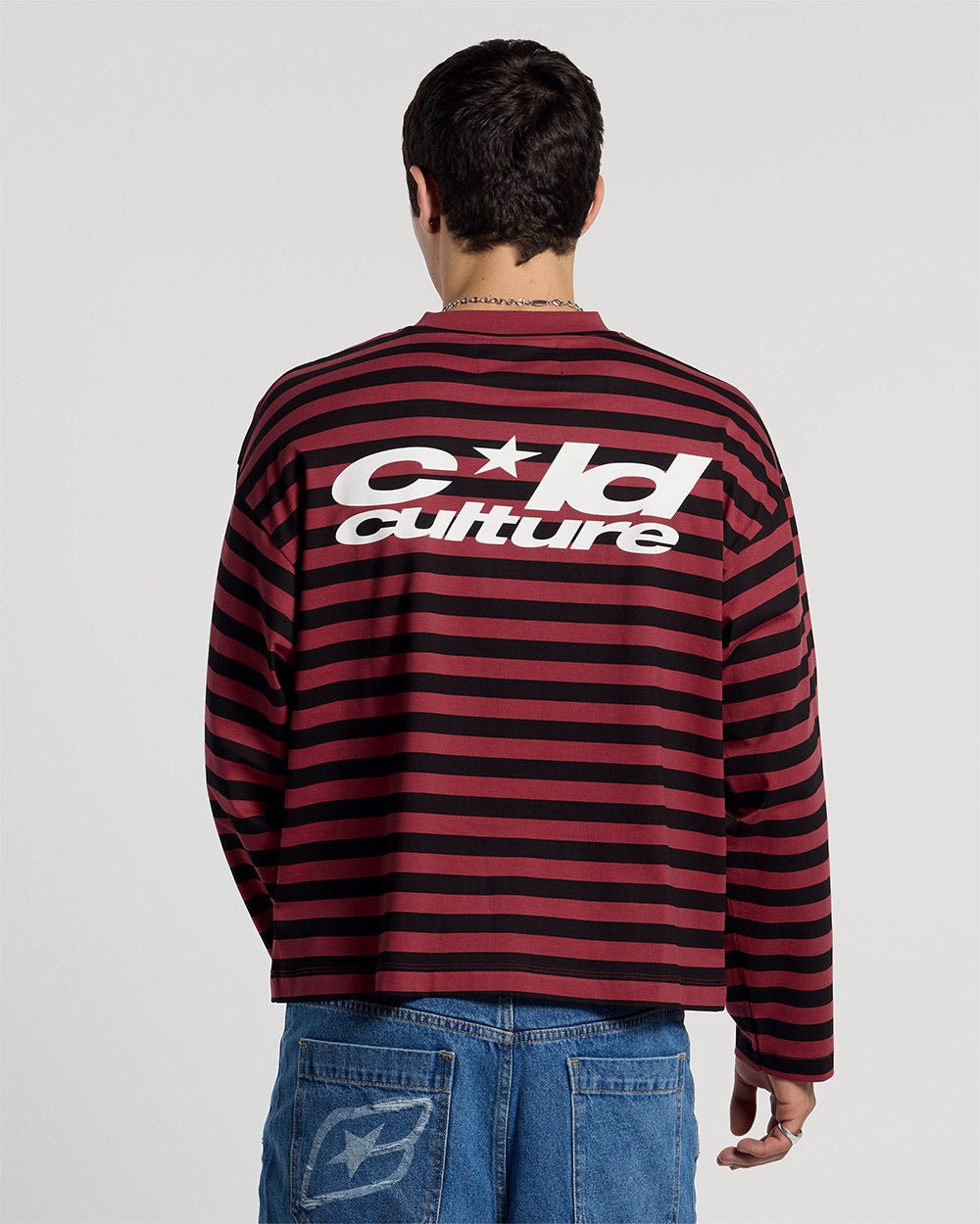 PARDON ME LONGSLEEVE BLACK & RED - Cold Culture