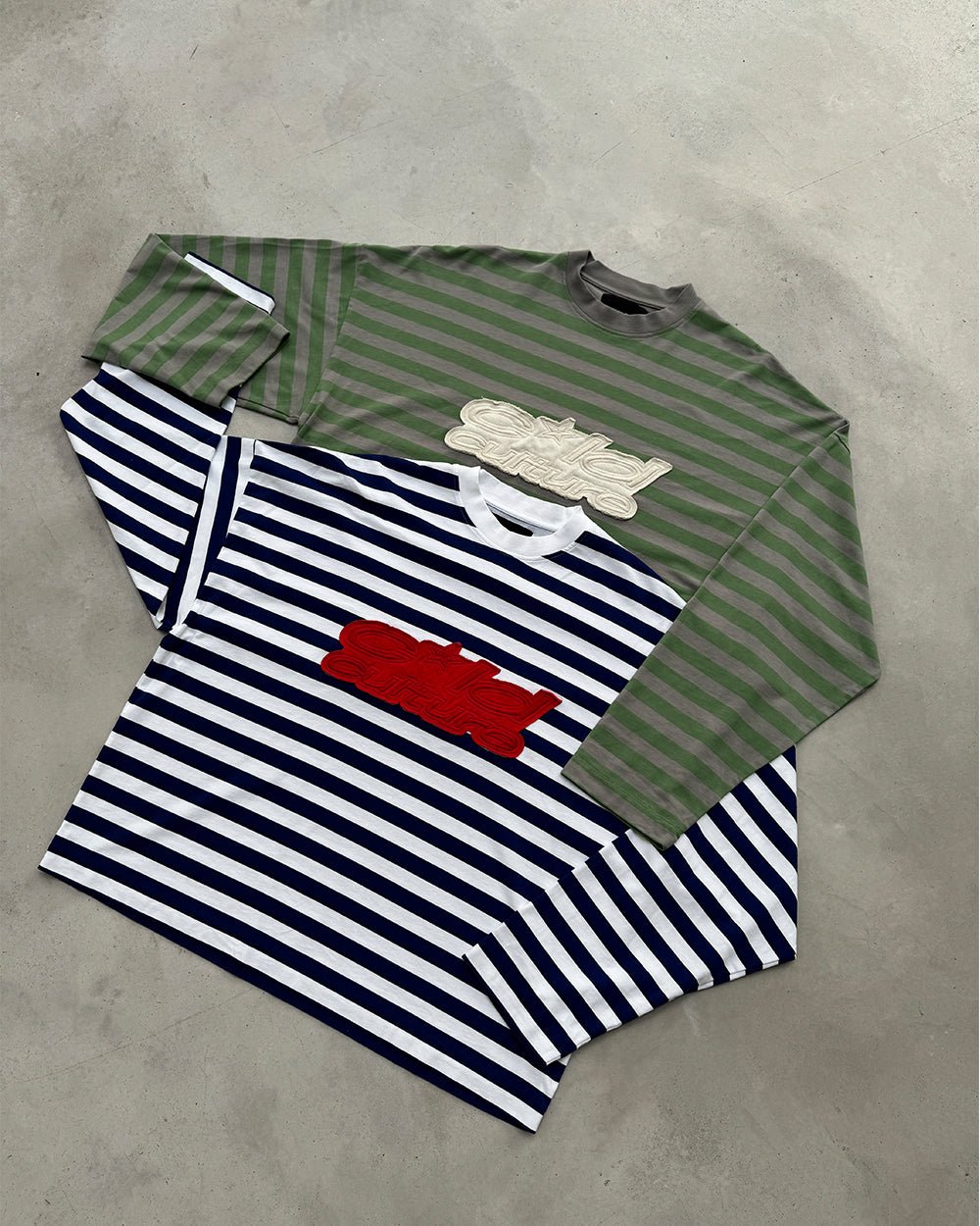 PARDON ME LONGSLEEVE WHITE & NAVY - COLD CULTURE