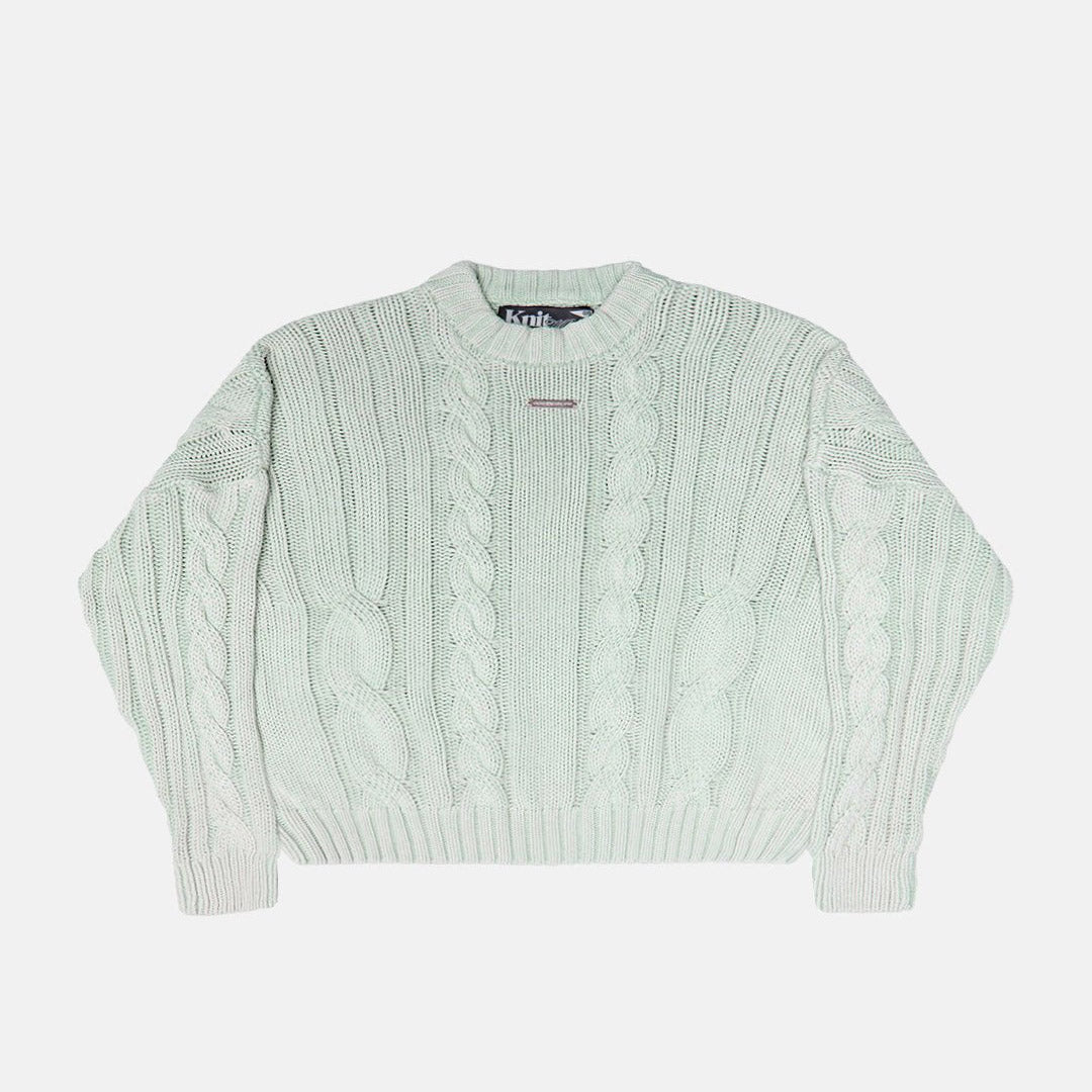 PATTERNED KNIT LIGHT BLUE - Cold Culture