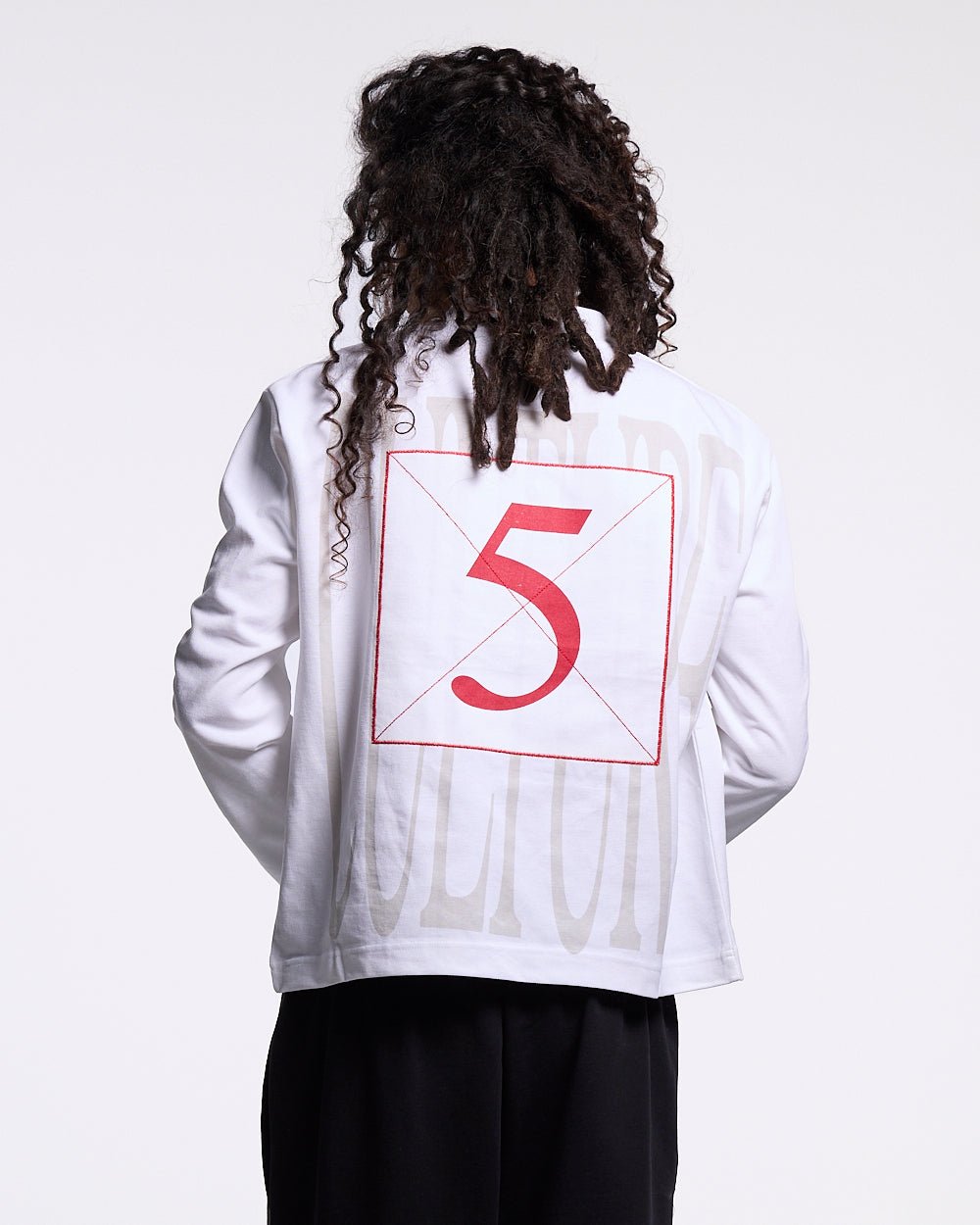 PAUSE LONGSLEEVE POLO WHITE - Cold Culture