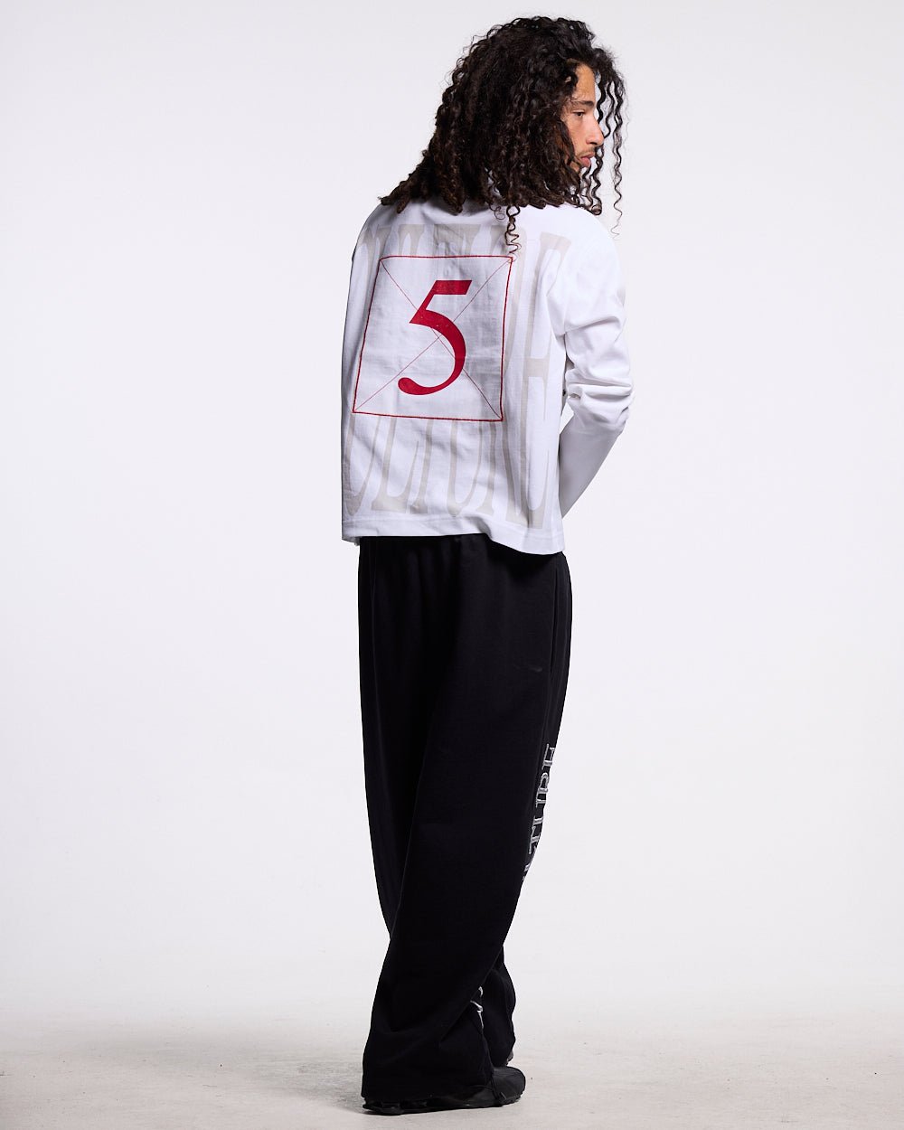 PAUSE LONGSLEEVE POLO WHITE - Cold Culture