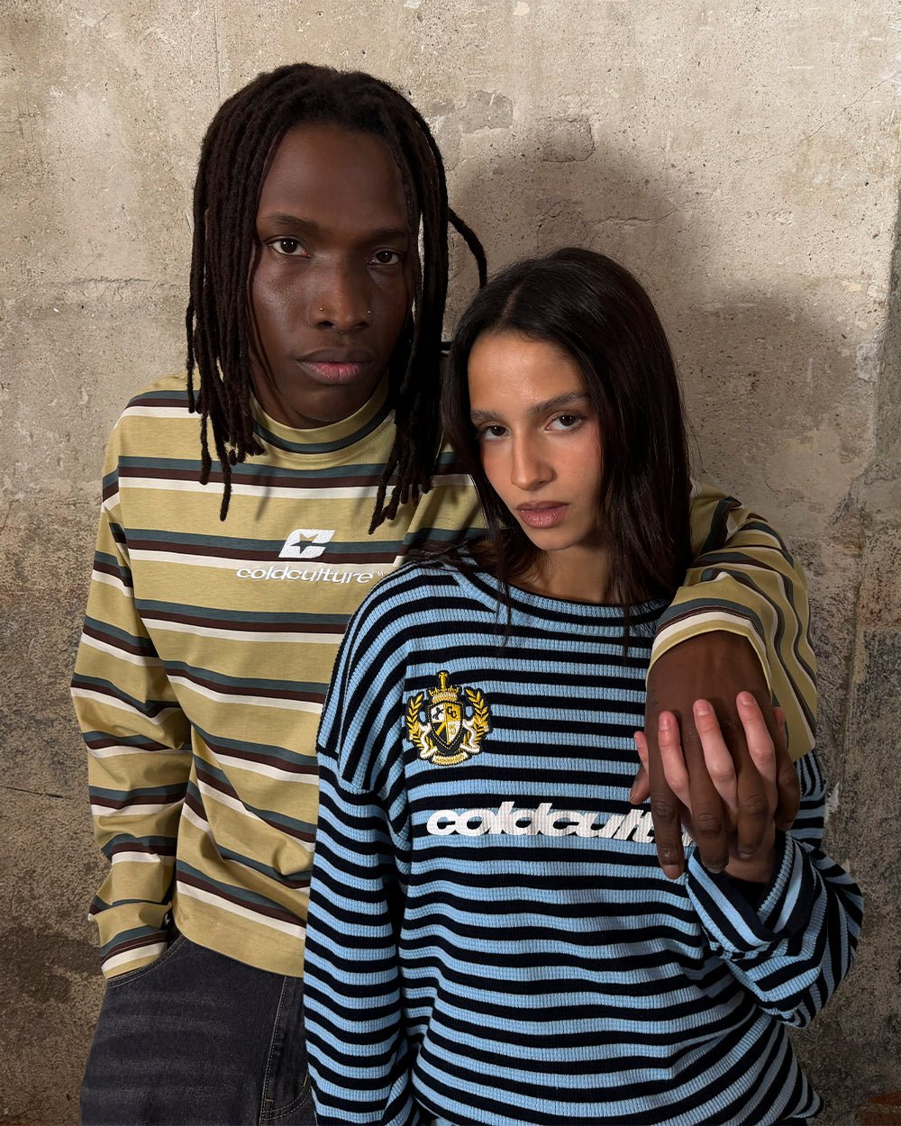 PHARREL LONGSLEEVE DARK & LIGHT BLUE - Cold Culture