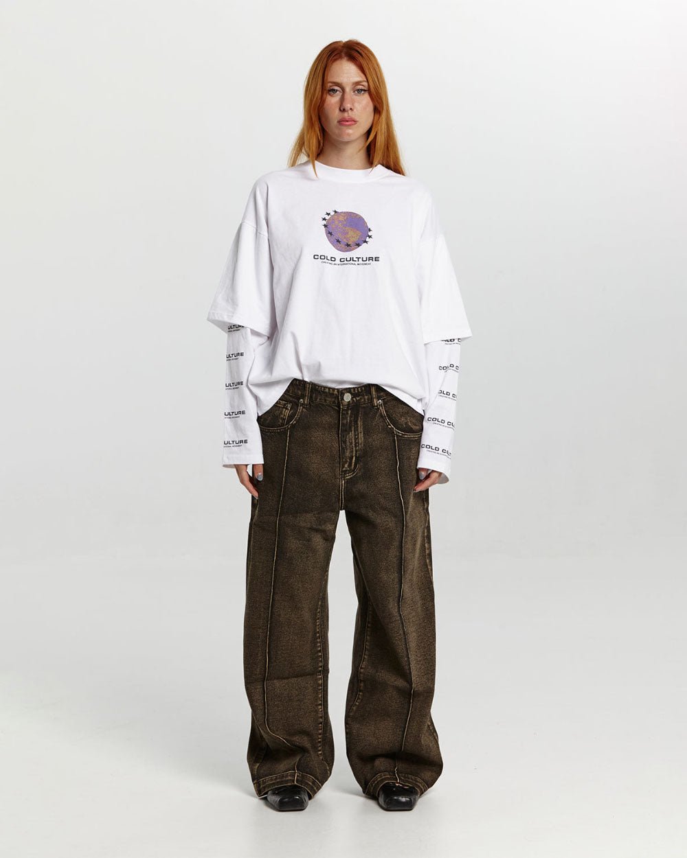 PINTUCK V2 PANTS SEPIA BROWN - COLD CULTURE