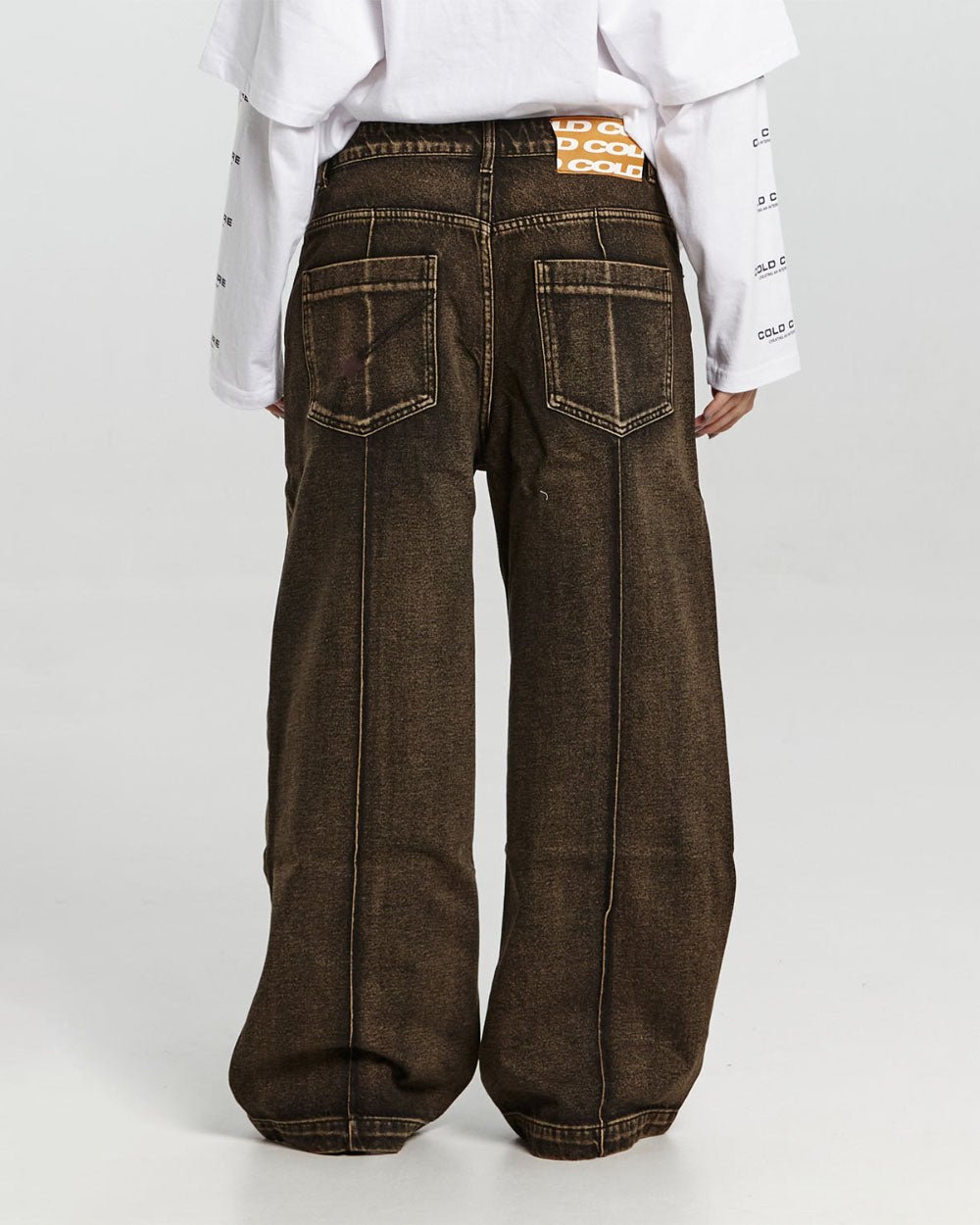 PINTUCK V2 PANTS SEPIA BROWN - COLD CULTURE