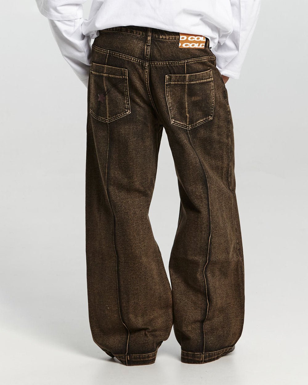 PINTUCK V2 PANTS SEPIA BROWN - COLD CULTURE