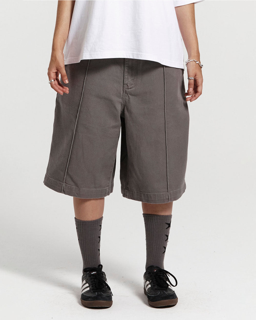 PINTUCK V2 SHORTS DUST GREY TWILL - COLD CULTURE