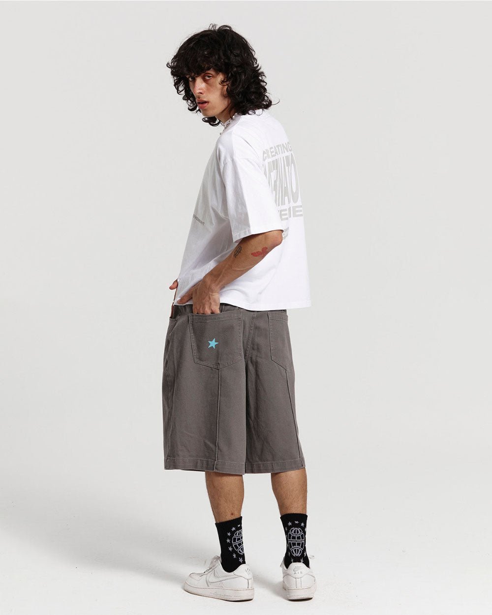 PINTUCK V2 SHORTS DUST GREY TWILL - COLD CULTURE