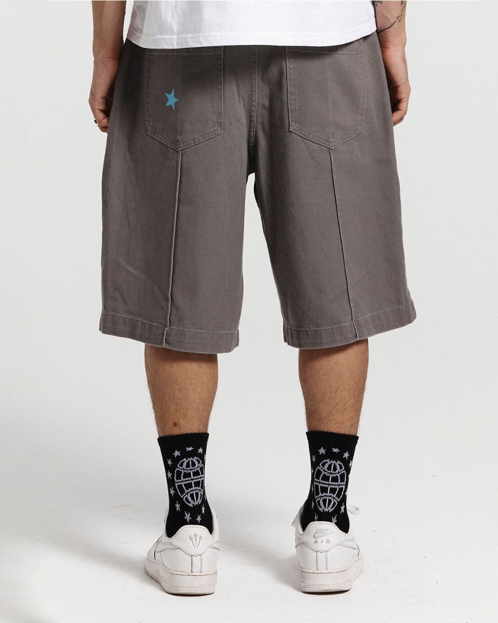 PINTUCK V2 SHORTS DUST GREY TWILL - COLD CULTURE