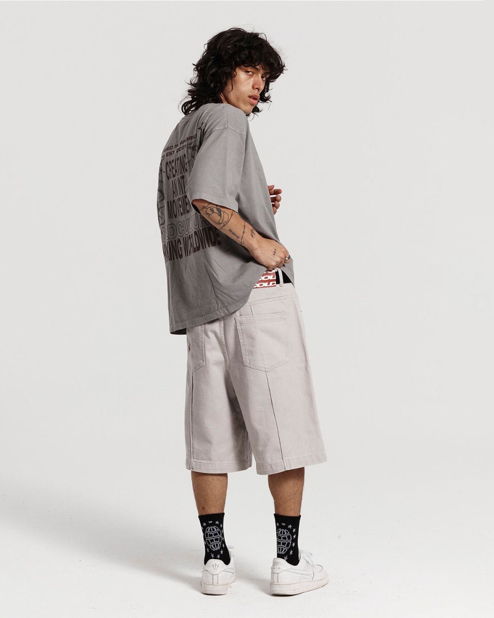 PINTUCK V2 SHORTS FADED GREY TWILL - COLD CULTURE