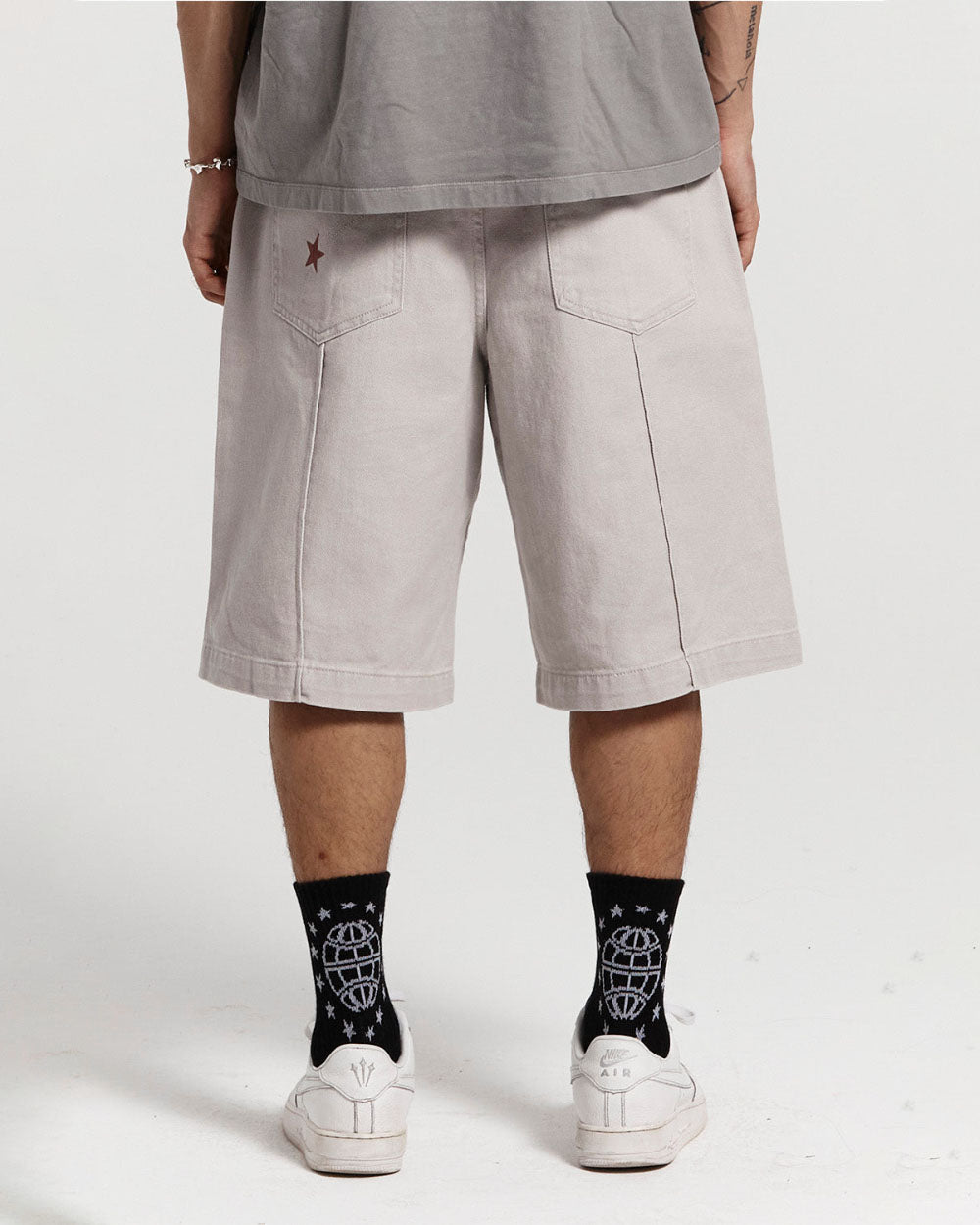 PINTUCK V2 SHORTS FADED GREY TWILL - COLD CULTURE