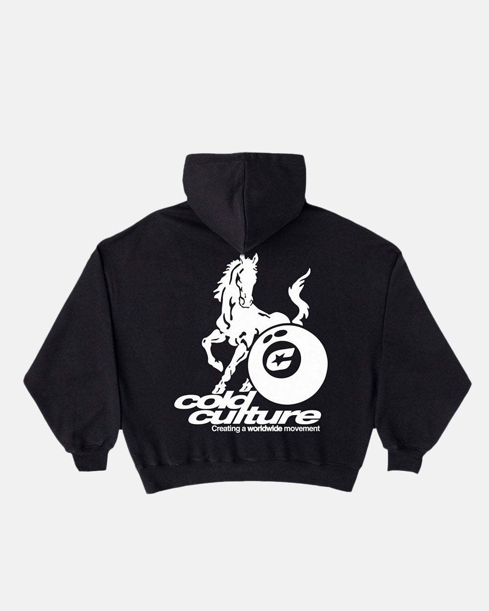 PLAYING HORSE HOODIE BLACK - COLD CULTURE