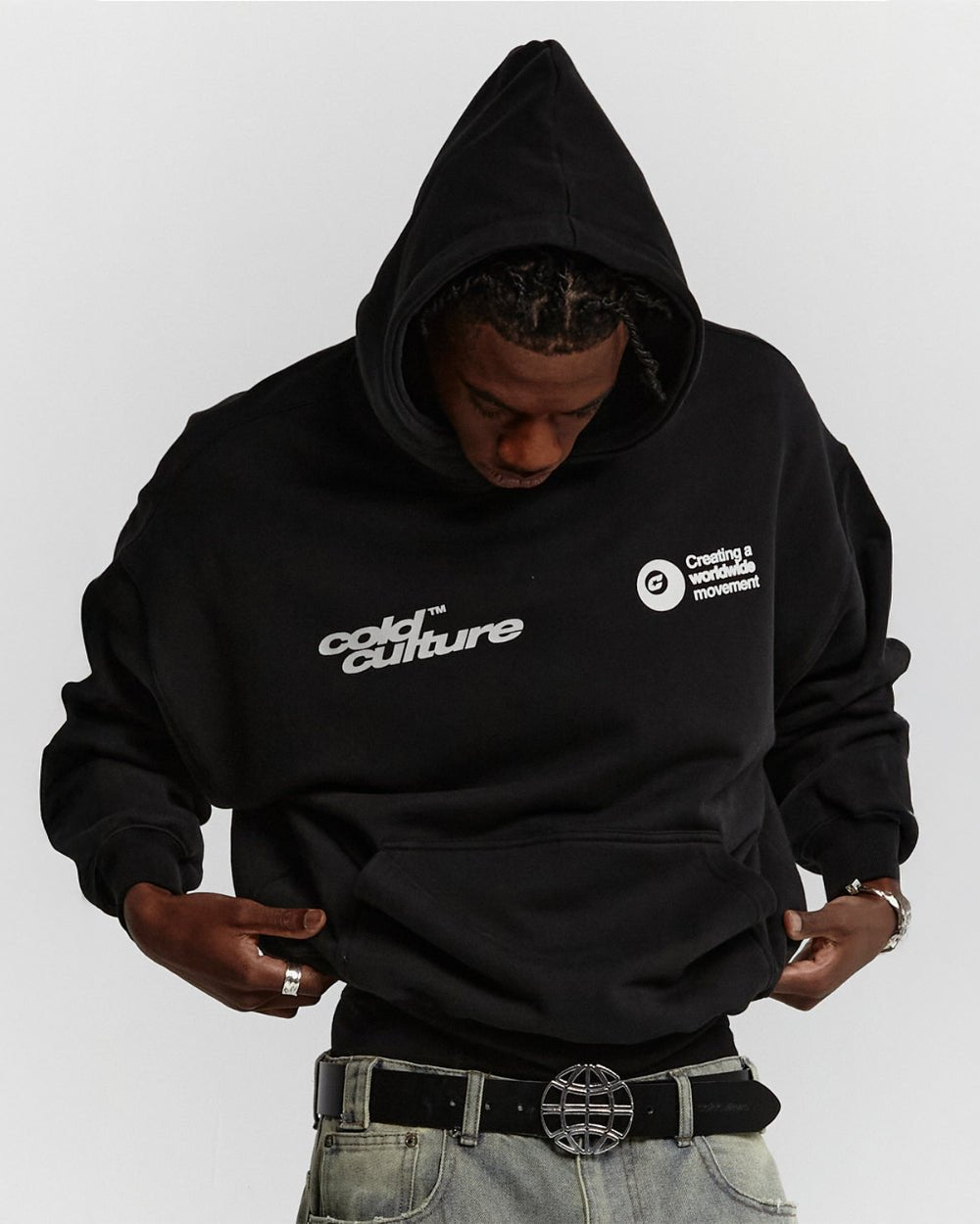 PLAYING HORSE HOODIE BLACK - COLD CULTURE