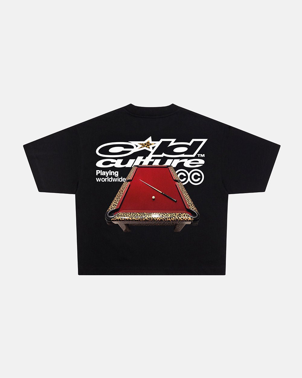 PLAYING WORLDWIDE TEE BLACK - Cold Culture