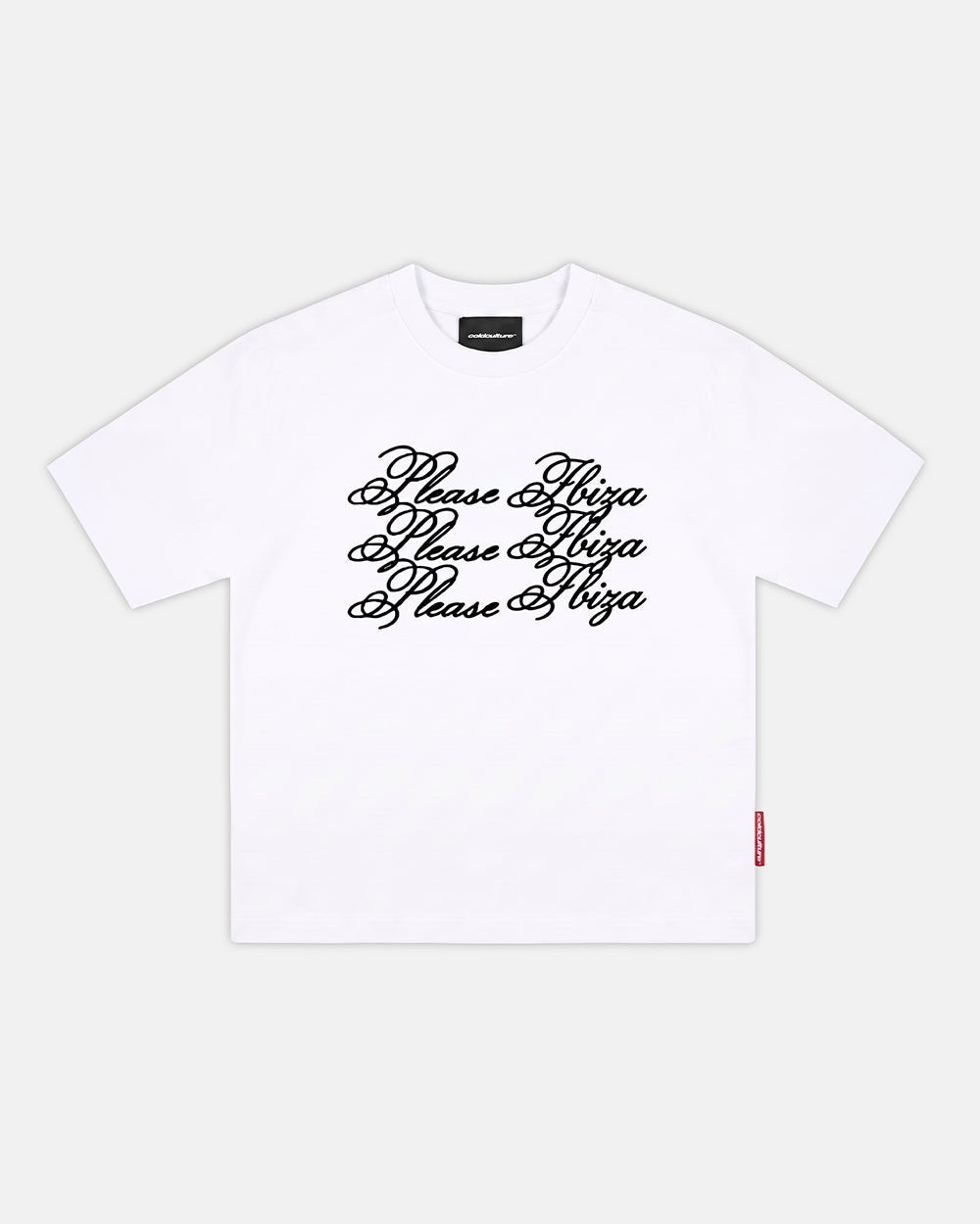 PLEASE IBIZA REGULAR TEE WHITE - Cold Culture