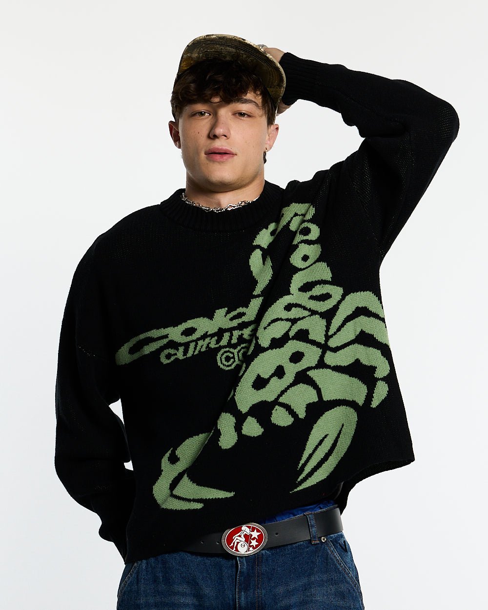 POISON KNIT BLACK AND GREEN - COLD CULTURE