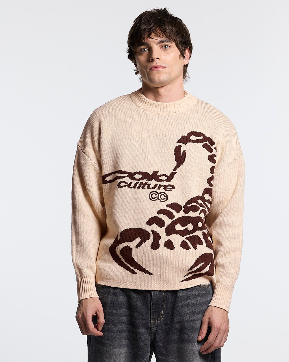 POISON KNIT CREAM AND BROWN - Cold Culture