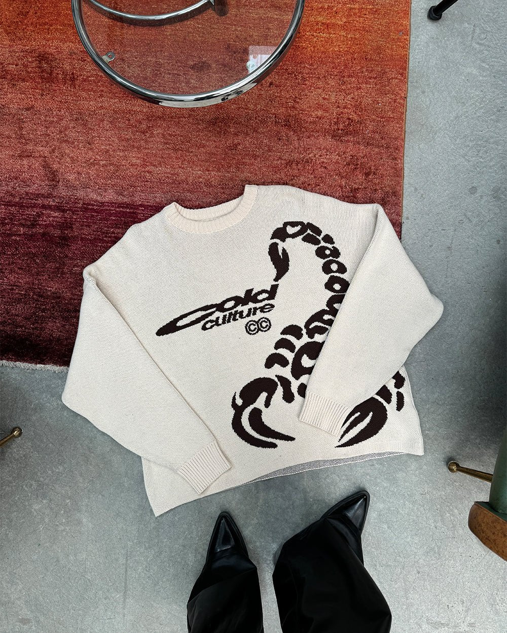 POISON KNIT CREAM AND BROWN - COLD CULTURE