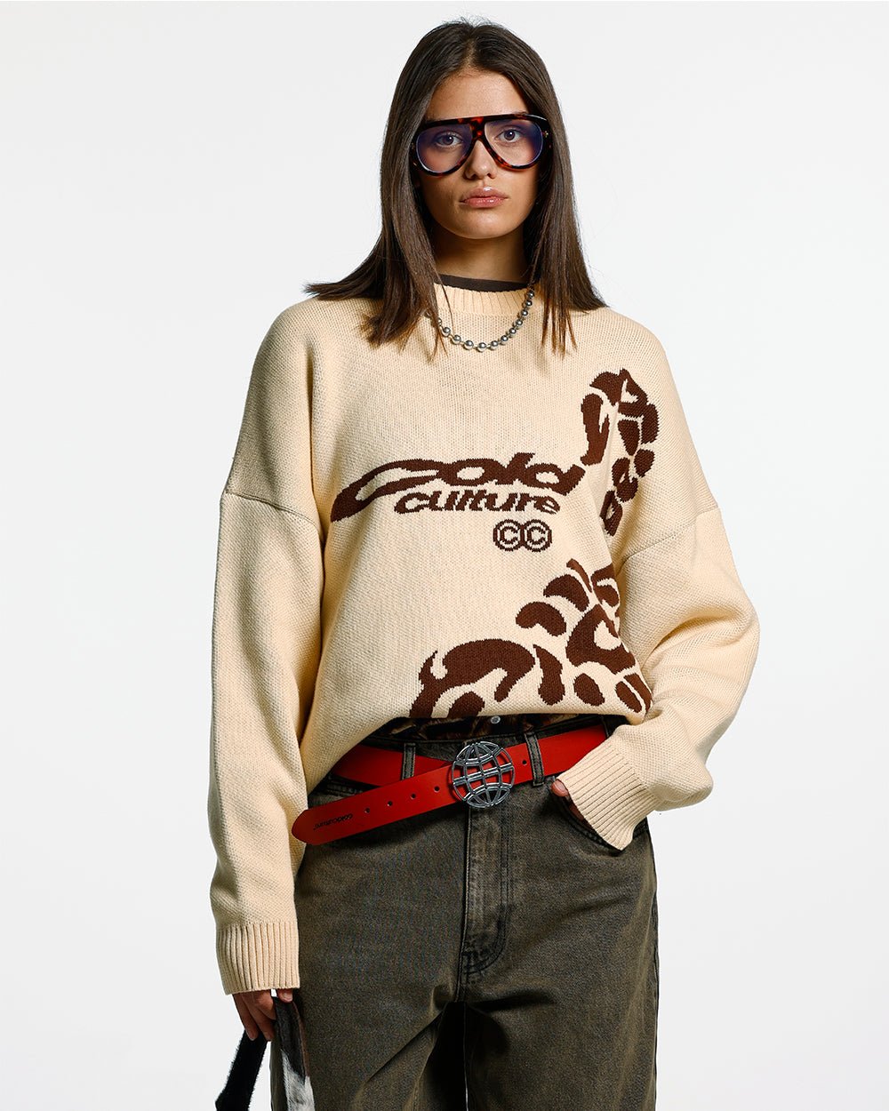 POISON KNIT CREAM AND BROWN - COLD CULTURE