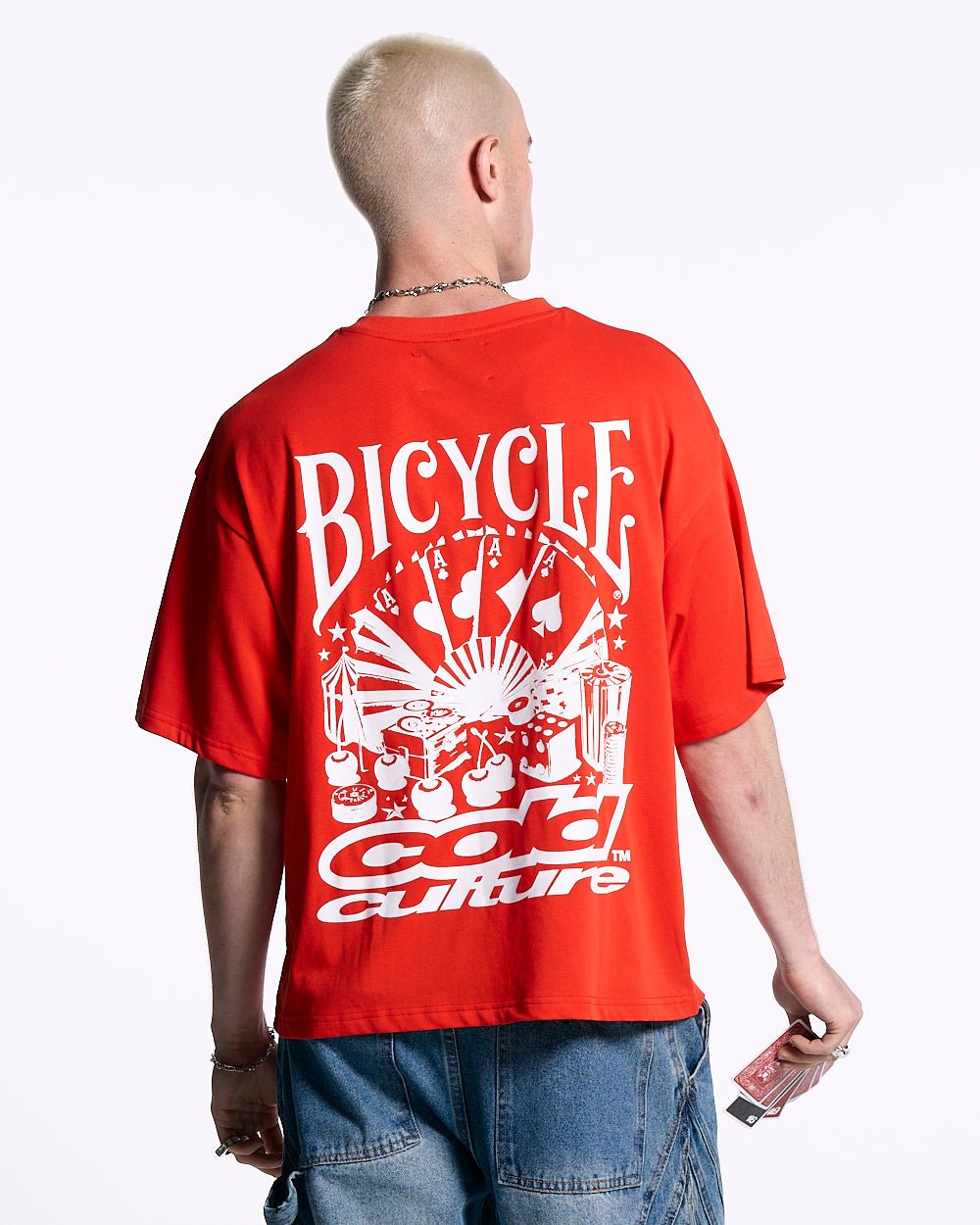 POKER BICYCLE TEE FIERY RED - COLD CULTURE